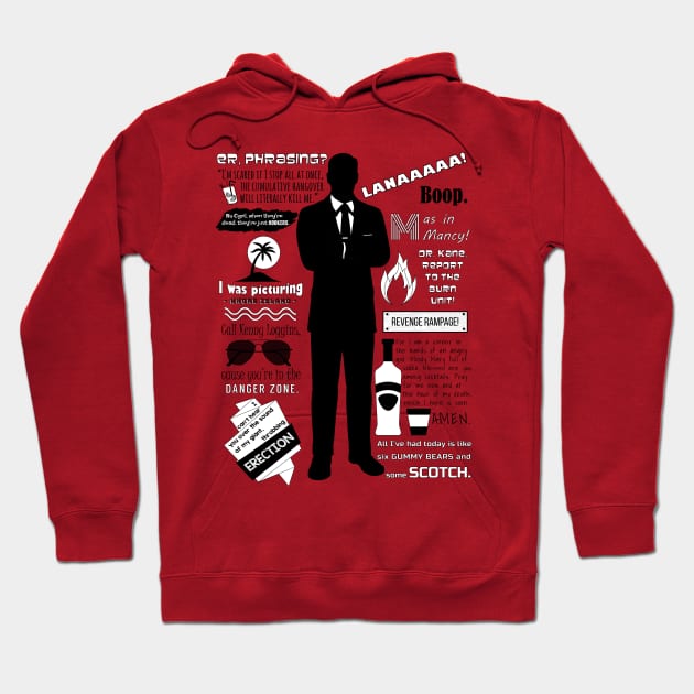 Sterling Archer Quotes Hoodie by GeekMind